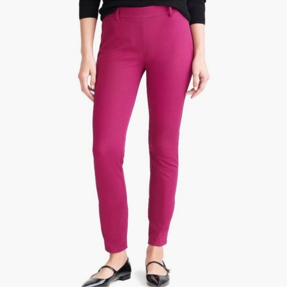 J. Crew women's raspberry pink WINNIE PANT CITY FIT